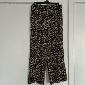 J. Crew Elastic-back Wide Leg Crop Pant - 8